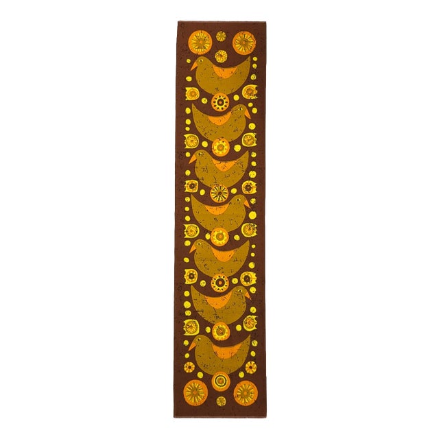 Mid-Century Modern German Pop Art Screen-Printed Wall Hanging by Traute Sänger, 1970s For Sale