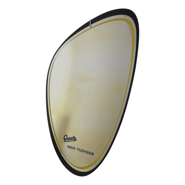 Graetz Radio Television Advertising Mirror, 1950s For Sale