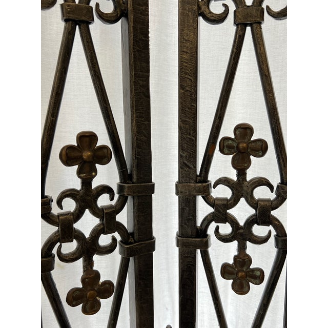 Maitland Smith 2Panel Iron Room Divider Screen Chairish