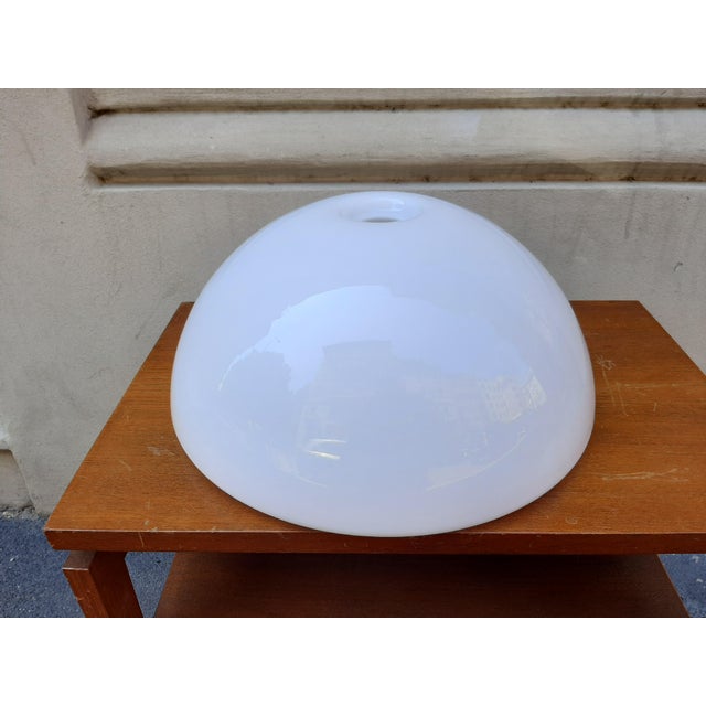 Flos Glass Lampshade Papavero Floor Lamp by Achille and Piergiacomo Castiglioni for Flos, 1980s For Sale - Image 4 of 7