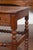 Brown English 1870s Oak Bobbin Leg Side Table with Single Drawer and Stretchers For Sale - Image 8 of 12