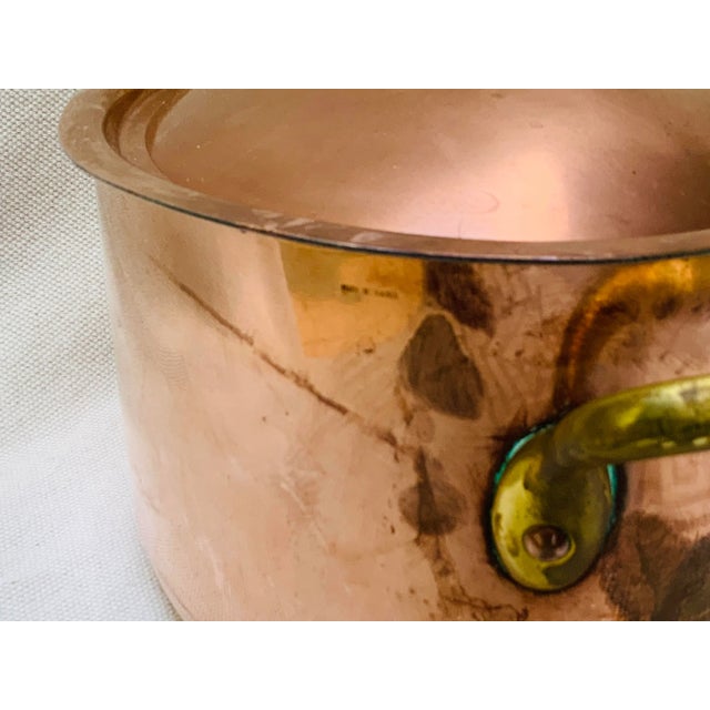 Vintage Mauviel Copper Oval Roasting Pan With Domed Lid - French Cookware C. 1950 For Sale - Image 14 of 18