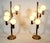 Very stylish pair of retro 5 globe table lamps designed in the style of Robert Sonneman. These are in good fully working...
