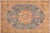 Shabby Chic Vintage 1990's Blue/Yellow Wool Rug - 9'8'' X 12'4'' For Sale - Image 10 of 10