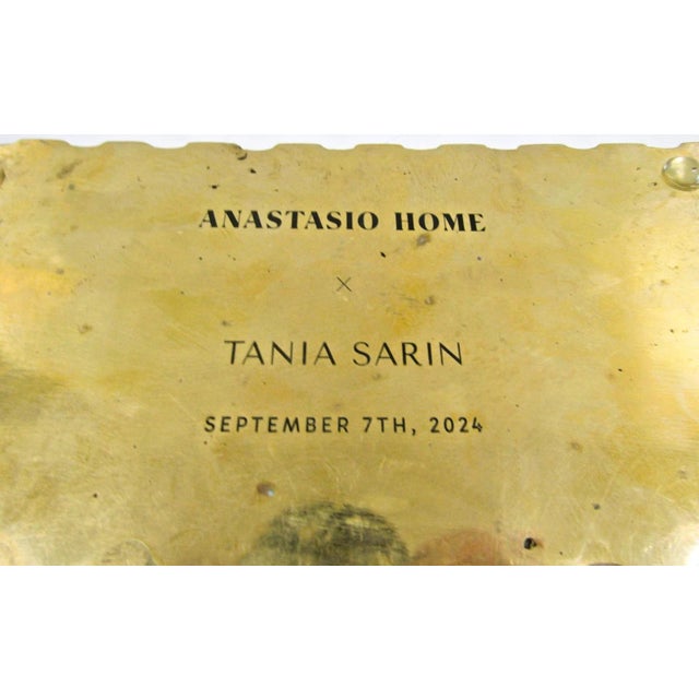 Boxed Anastasio Home Tania Sarin Bespoke Espresso Set Stone Cups and Brass Tray - 3pcs For Sale - Image 9 of 13