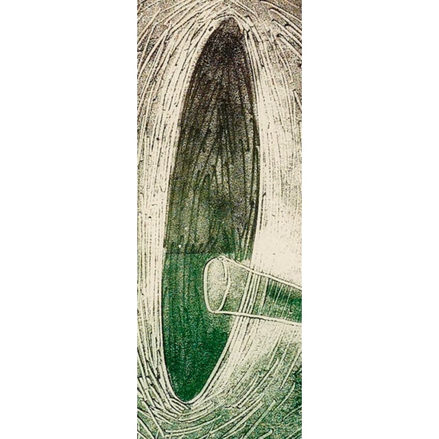 Paper 1940s Early Important Harry Bertoia Monotype, Framed For Sale - Image 7 of 8
