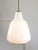 Mid-Century Modern Mid-Century Modern Italian White Glass and Brass Pendant Lamp, 1960s For Sale - Image 3 of 13