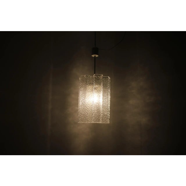 Mid-Century Glass Chandelier from Kamenicky Senov, 1970s For Sale - Image 6 of 11