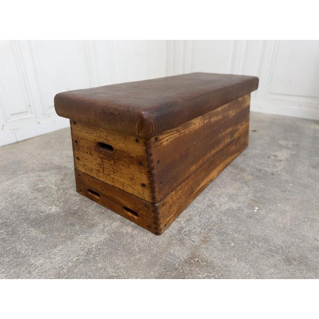 Leather Pommel Horse Bench, 1940 For Sale - Image 3 of 9