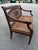 Caned Mahogany Bench/ Settee With Down Cushion For Sale - Image 4 of 12