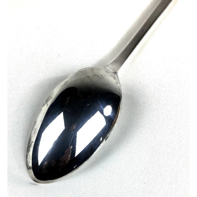 Reed & Barton Large Reed & Barton Silver Plate Serving Spoon For Sale - Image 4 of 8