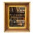 Antique Walnut and Lemon Gilt Wood Wall Mirror, Rectangular Gold Gilt Mirror For Sale