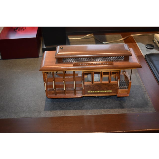 Vintage Handmade Music Box San Francisco Street Car By, Nate Gruenburg For Sale - Image 4 of 8