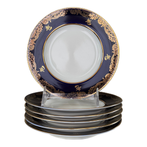 Lomonosov Golden Frieze Dessert or Pie Plate - 6
