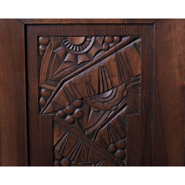 Art Deco Walnut Sideboard by Jacques Philippe, France, 1930s For Sale - Image 15 of 18