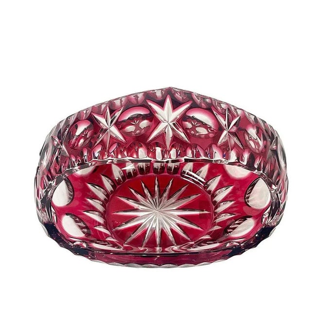 German Crystal Vase and Basket, 1960s, Set of 2 For Sale - Image 6 of 9