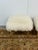 Outpost Original Tibetan Lambskin + Brass Ottomans, Pair For Sale - Image 4 of 12