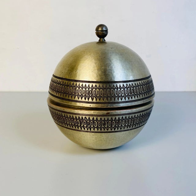 Mid-Century Italian Modern Metal Centerpieces, 1970s, Set of 3 For Sale - Image 10 of 17