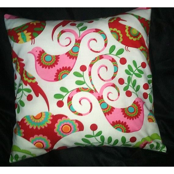 Handmade Christmas Birds Decorative Pillow Cushion Cover Chairish
