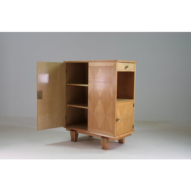 Mid-Century Modern Art Deco Wall-Mounted Sideboard, France, 1950 For Sale - Image 3 of 18