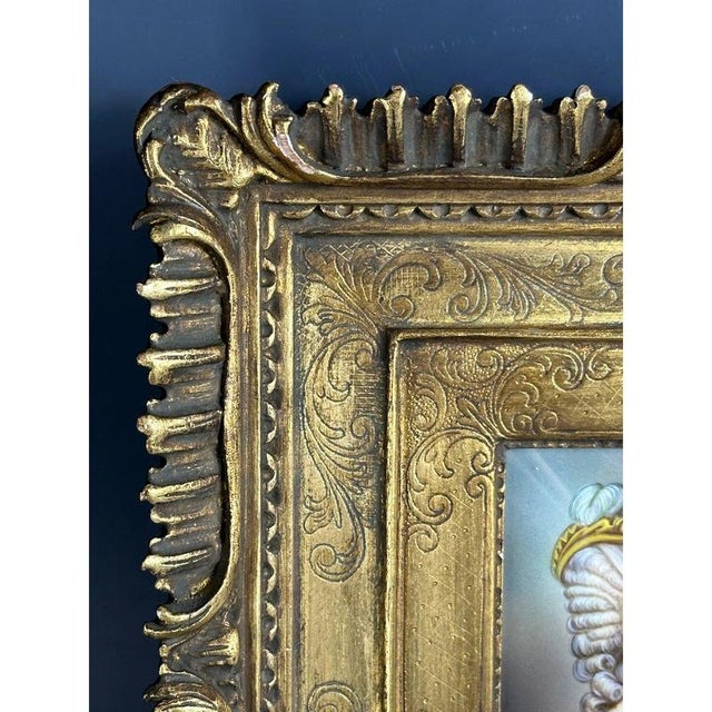 Unknown, Miniature Portrait of a Lady, Paiting on Photographic Paper, Framed For Sale - Image 5 of 8