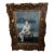 1960s Grand Scale Orientalist Seated Egyptian Woman Painting in Ornate Baroque Gilt Frame For Sale