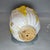 Art Deco Ceramic Cabbage Decoration, Yellow & White Hand-Painted Leaf Texture (Symbol of Prosperity) For Sale - Image 3 of 9