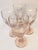 Vintage Icy Pink Goblets- Set of Four For Sale - Image 9 of 9
