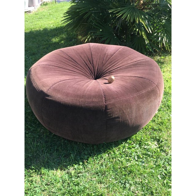 Large Vintage Pouf, 1960s For Sale - Image 9 of 16