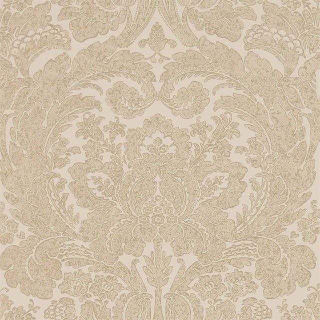 Sanderson Courtney Wallpaper in Gold - a Sample For Sale