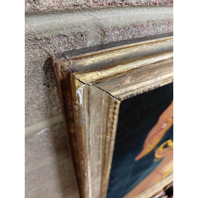 Framed Signed Painting on Velvet of a Bali Woman For Sale - Image 14 of 14