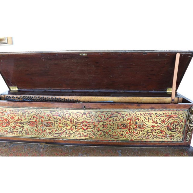 19th Century Boulle Vertical Piano For Sale - Image 5 of 17