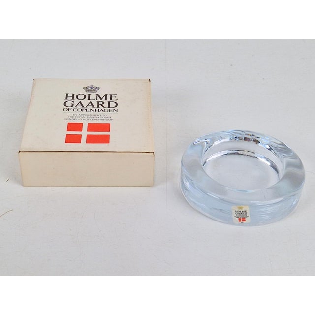 Glass Vintage Ashtray by Torben Jørgensen for Holmegaard, 1980s For Sale - Image 7 of 11