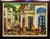 "Terattoria" framed Original Acrylic Painting on Canvas by Maya Eventov Hand Signed by the Artist museum mounted, matted...