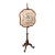 Antique Pole Screen, English, Embroidered Fire Panel, Reflector, Early Victorian For Sale