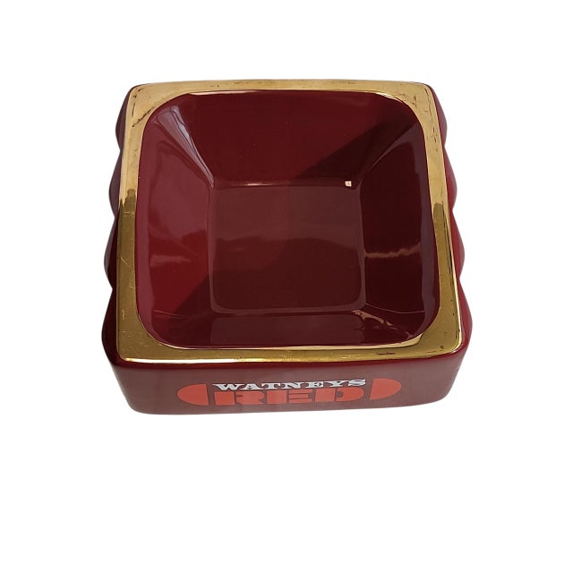 Superb English Watney's Red Barrel pub ashtray catchall in excellent condition, very funky MCM vibe, made by Wade PDM,...