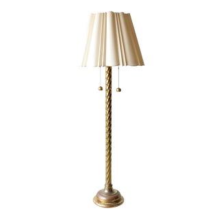 Vintage Mid-Century Modern Brass Floor Lamp For Sale