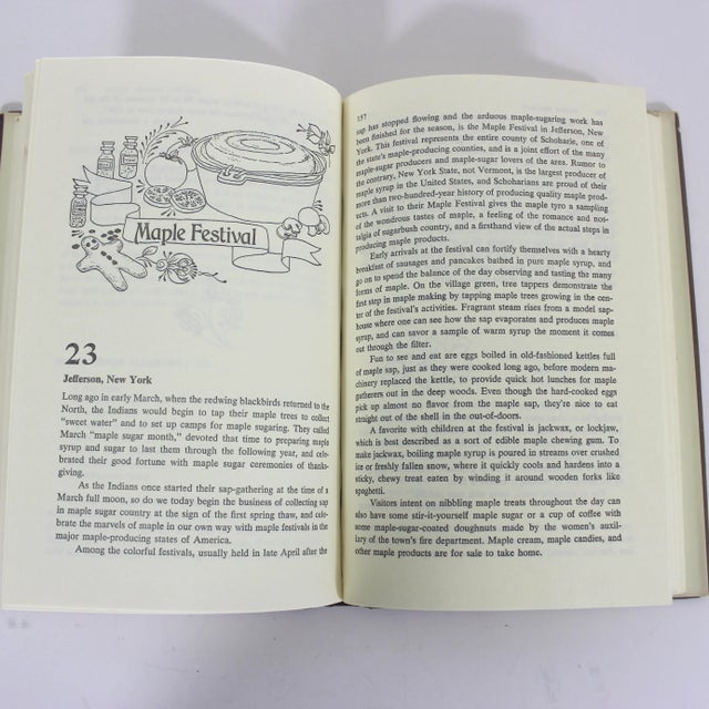 1977 Foods From Harvest Festivals and Folk Fairs Cookbook, Retro Kitchen Decor, Old Hardcover Gift for Foodie, Shower Gift Bride Classic For Sale - Image 10 of 11