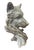 2000 - 2009 Vintage Cast Iron Wolf Bust Garden Statue For Sale - Image 5 of 12