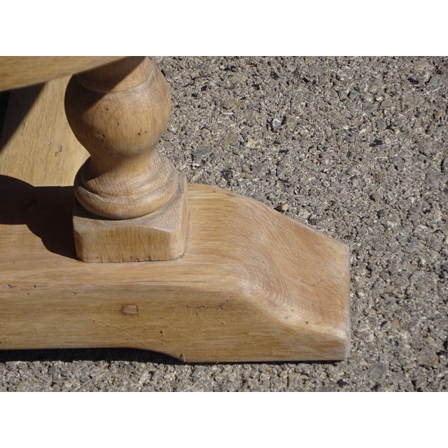 Vintage Coffee Table in Oak and Ceramic by Barrois for Vallauris, 1950s For Sale - Image 15 of 18