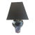 Vintage Handmade-Painted Abstract Ceramic Table Lamp 1980s For Sale