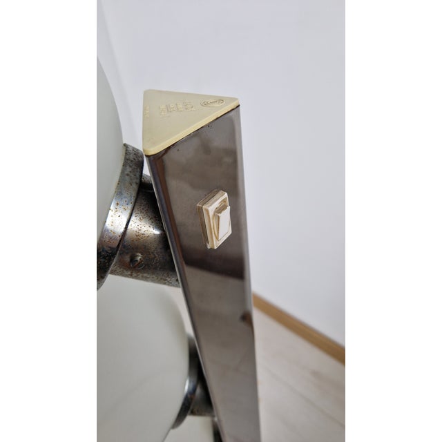 P440 Floor Lamp in Opaline Glass and Metal from Lumi, 1970s For Sale - Image 11 of 16