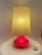 Mid-Century Modern Vintage Floor Lamp with Illuminated Red Glass Base, 1970s For Sale - Image 3 of 9