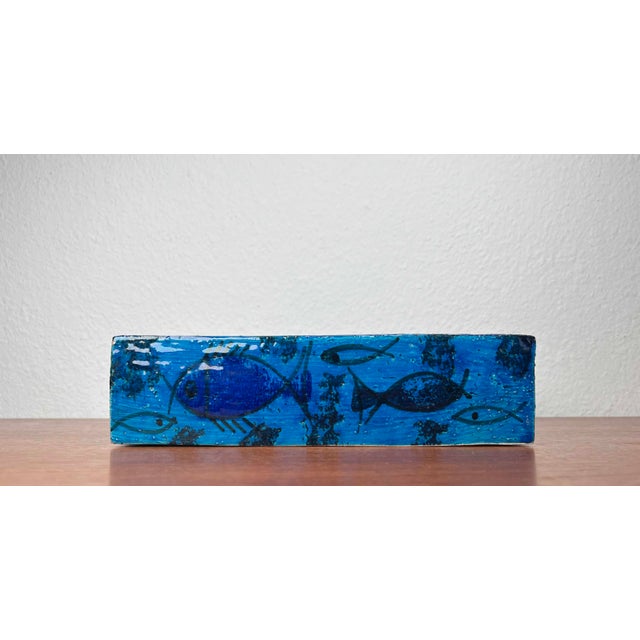 Mid-Century Modern Pesce Fish Studio Pottery Bowl by Aldo Londi for Bitossi, Italy, 1960s For Sale - Image 5 of 18