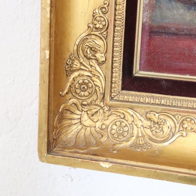 A. Villa, Girl Lying Down, Oil Painting on Board, Late 19th Century, Framed For Sale - Image 6 of 16