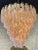 Blush Vintage Spiral Blush Colored Murano Glass Chandelier For Sale - Image 8 of 8