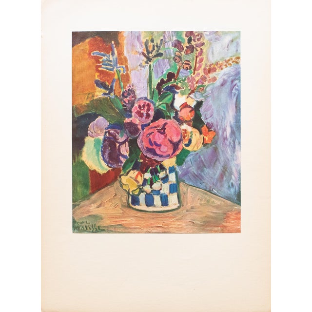 1940s After Henri Matisse "Vase of Flowers", First Edition Period Swiss Offset Lithograph For Sale In Dallas - Image 6 of 7