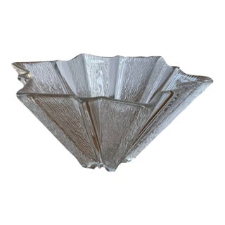 Vintage Walther Glas Starburst Centerpiece Bowl For Sale