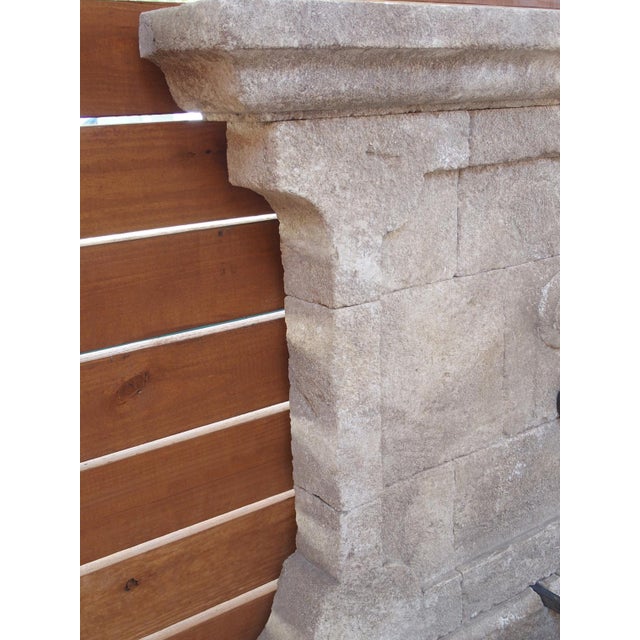 Bédoin Carved Limestone Wall Fountain From Provence, France For Sale - Image 9 of 12