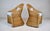 Coastal Braided Wicker Rattan Chairs After Michael Taylor Blue & White Stripes Upholstery For Sale In Philadelphia - Image 6 of 13